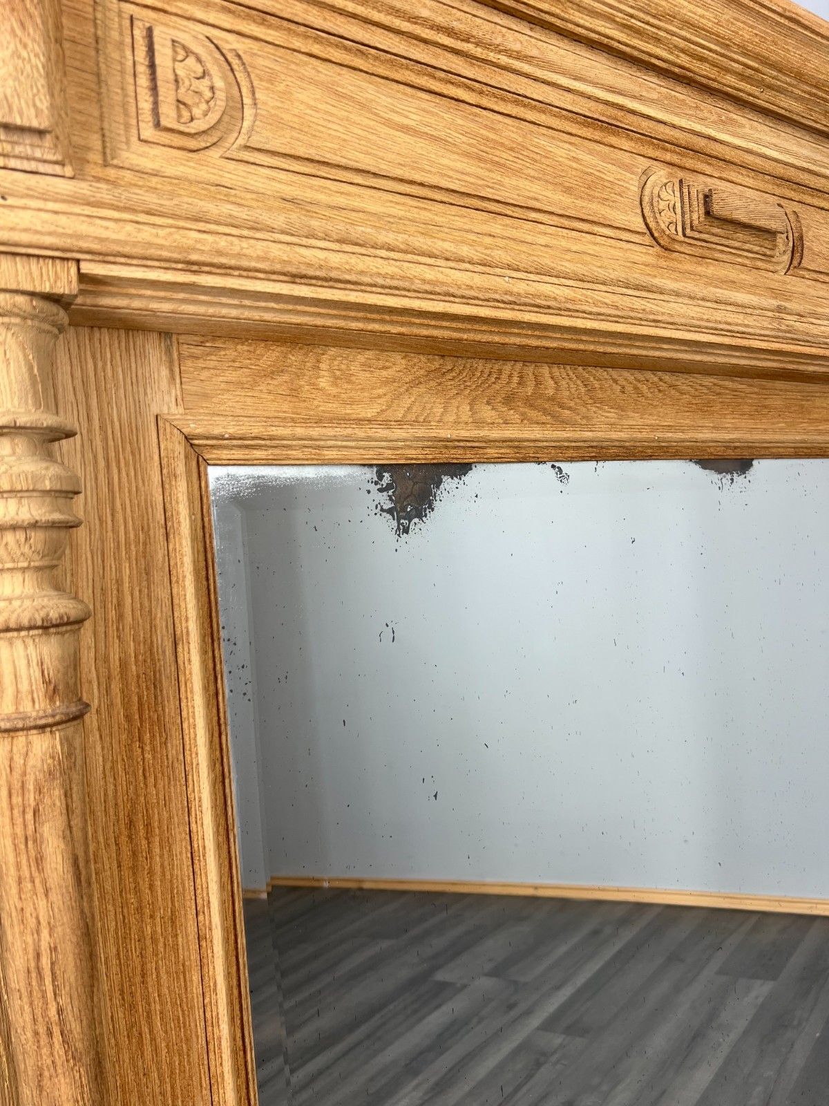 Wall Mirror Antique French Style Oak Carved Ornate Wall Frame Lot 4044 photo buy