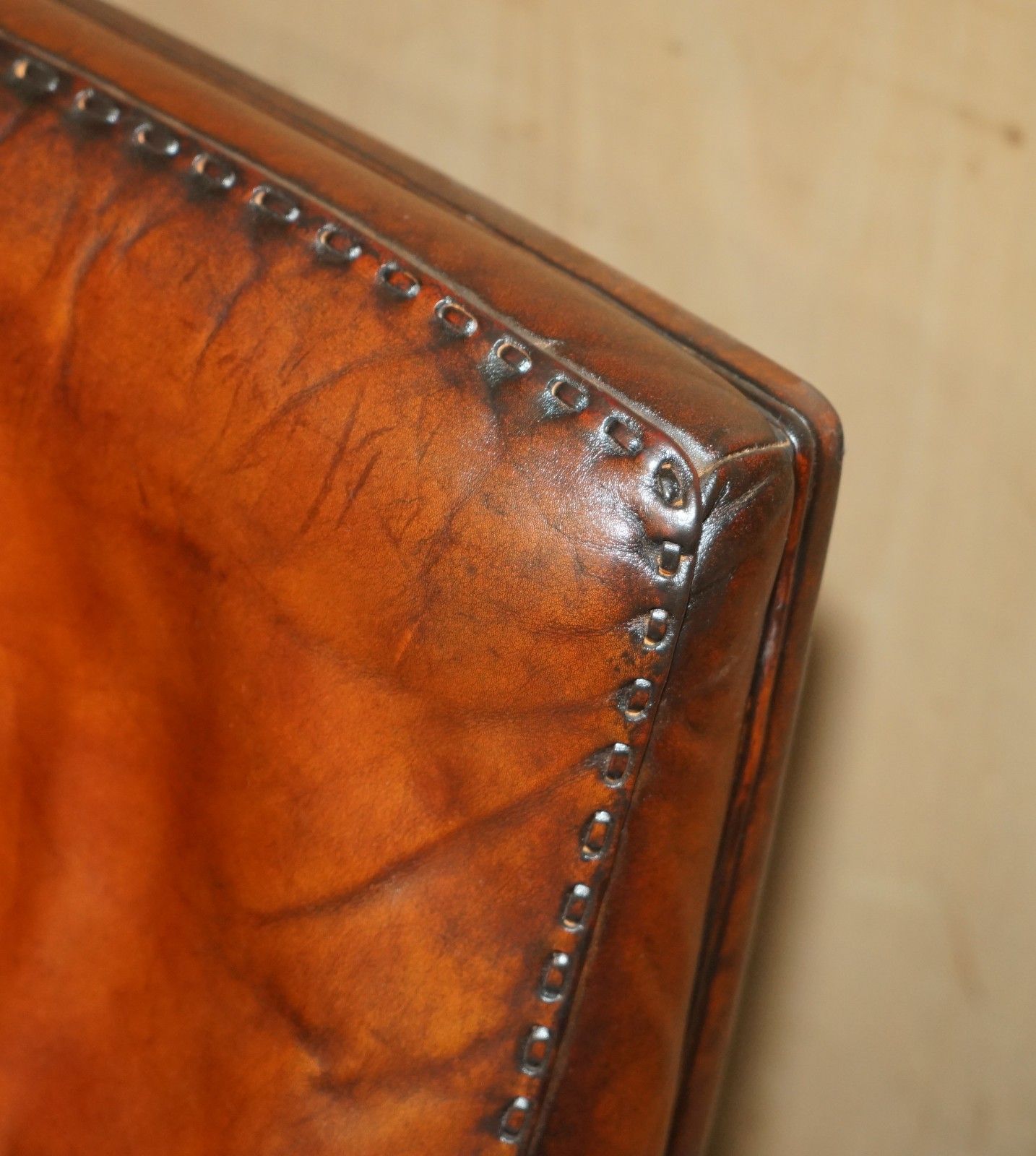 Restored Mid Century De Sede Ds35 Executive Swivel Directors Chair Brown Leather photo 3850.0