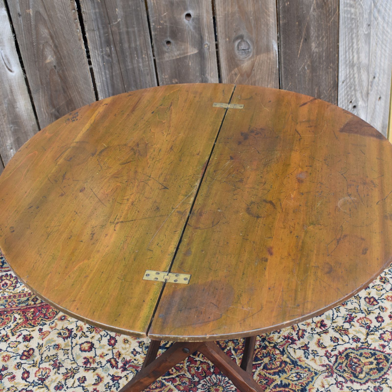 photo furniture Antique Victorian Thornton & Herne London Folding Travel Coaching Campaign Table