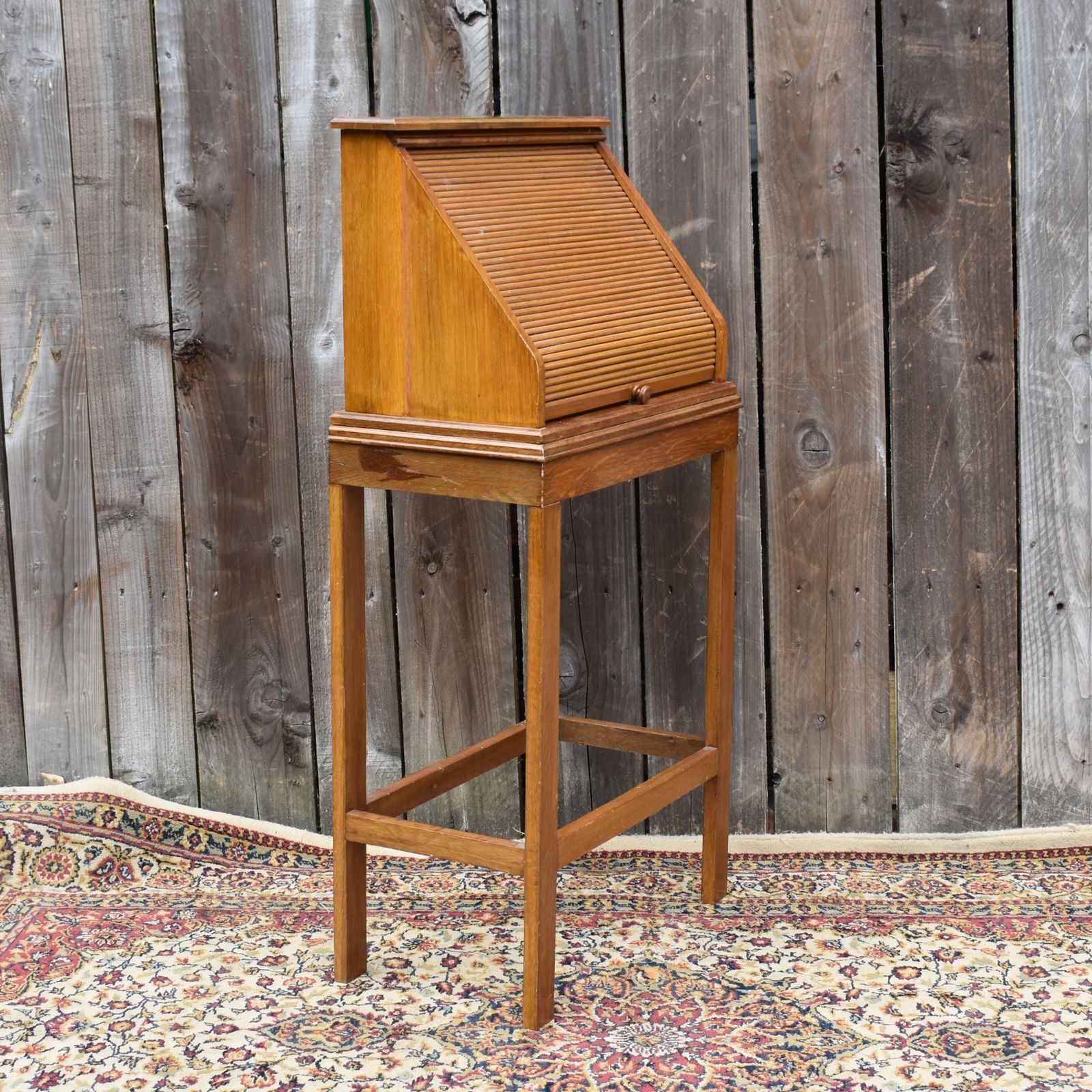 photo buy Antique 1900s Raphael's London Optometrist Opticians Tambour Fronted Oak Cabinet