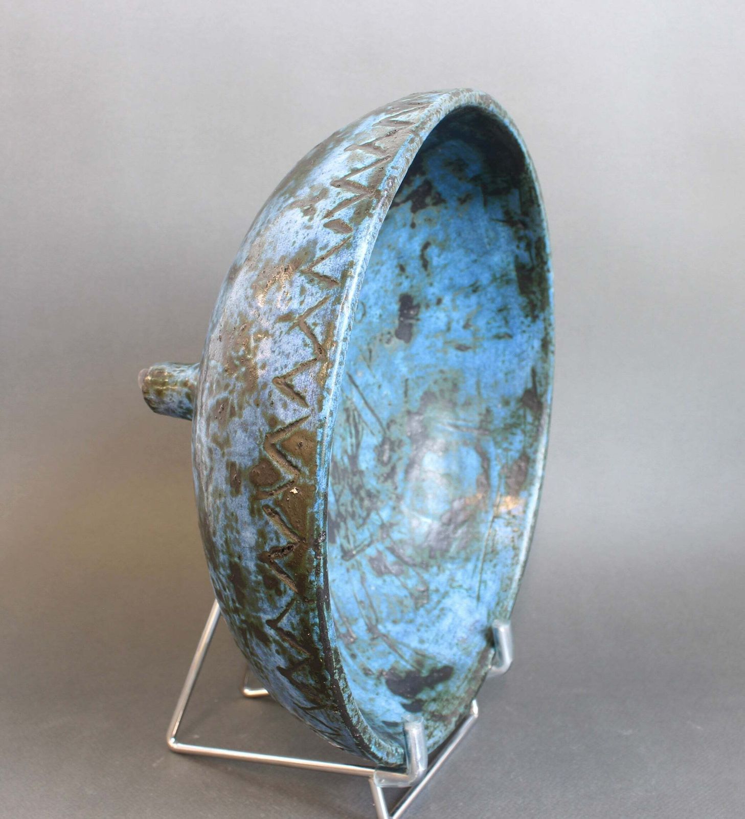 photo for sale Vintage French Ceramic Decorative Bowl By Jacques Blin (Circa 1950s)
