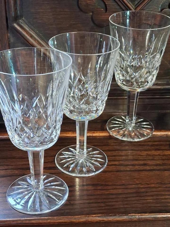 Set Of 5 Vintage Crystal Waterford Wine Glasses Beautiful Pieces photo furniture