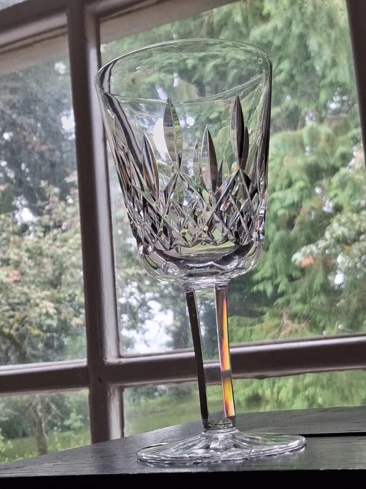 Set Of 5 Vintage Crystal Waterford Wine Glasses Beautiful Pieces photo for sale