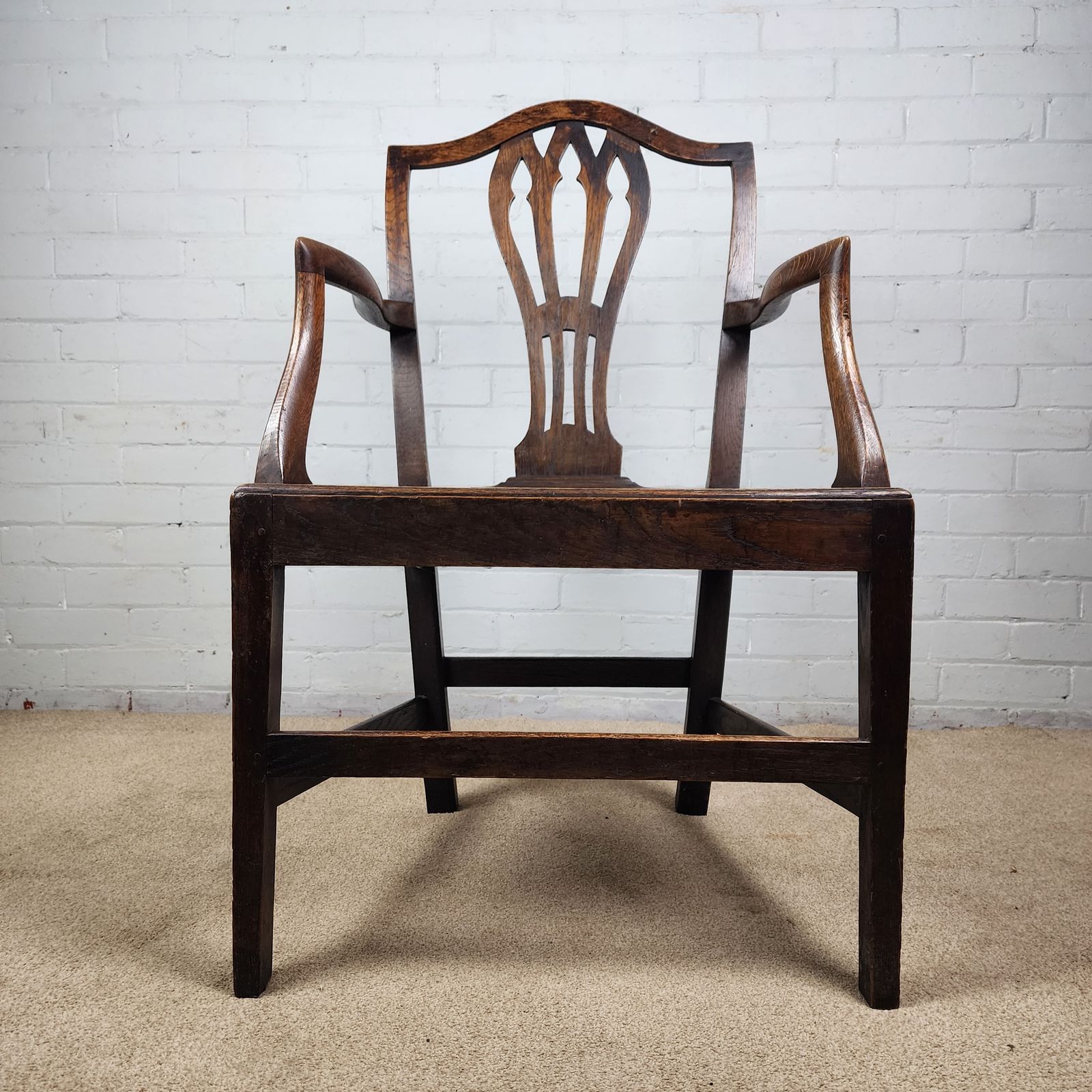 Georgian Oak Carver Chair photo 450.0