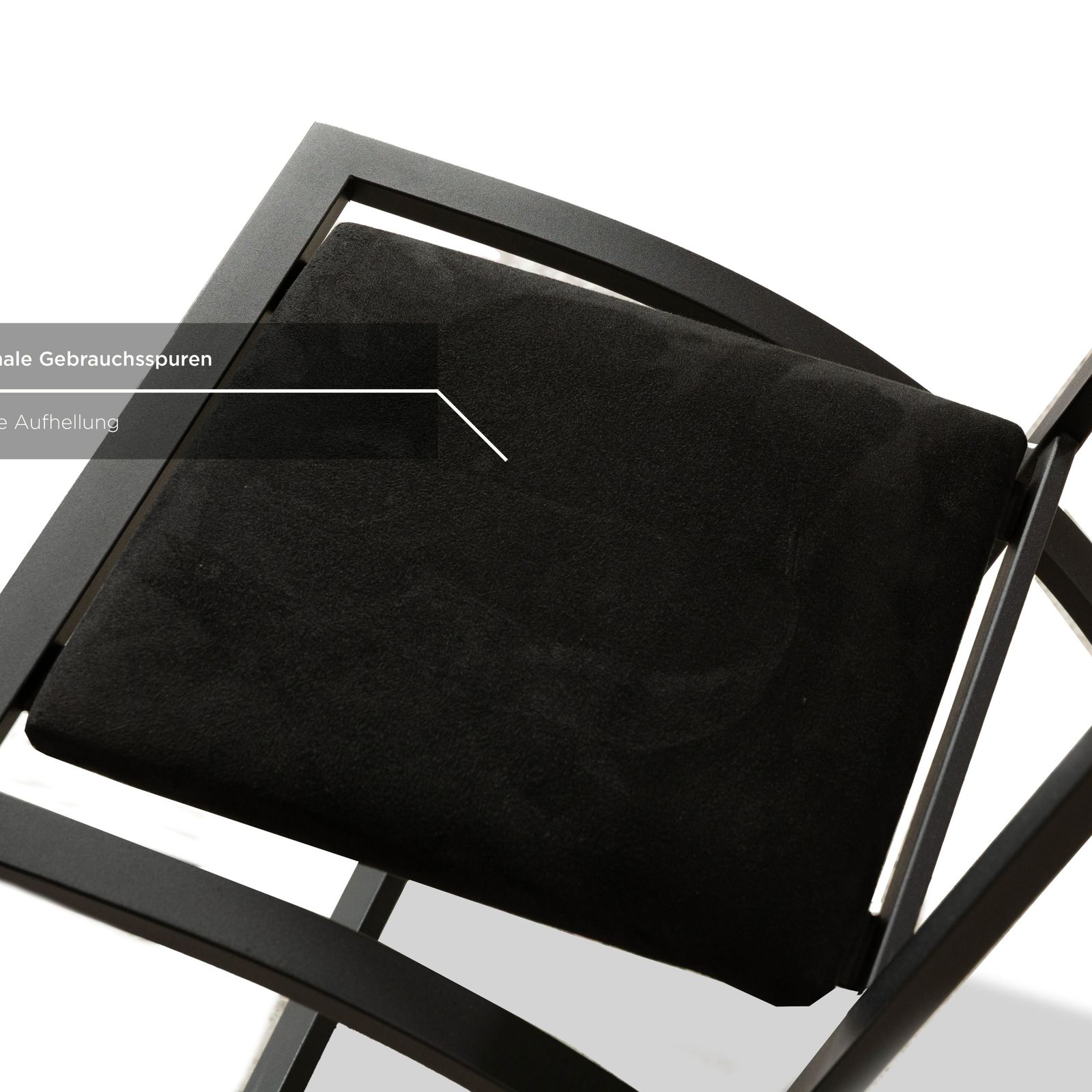 Lot de 4 chaises KFF Sinus en tissu noir photo buy
