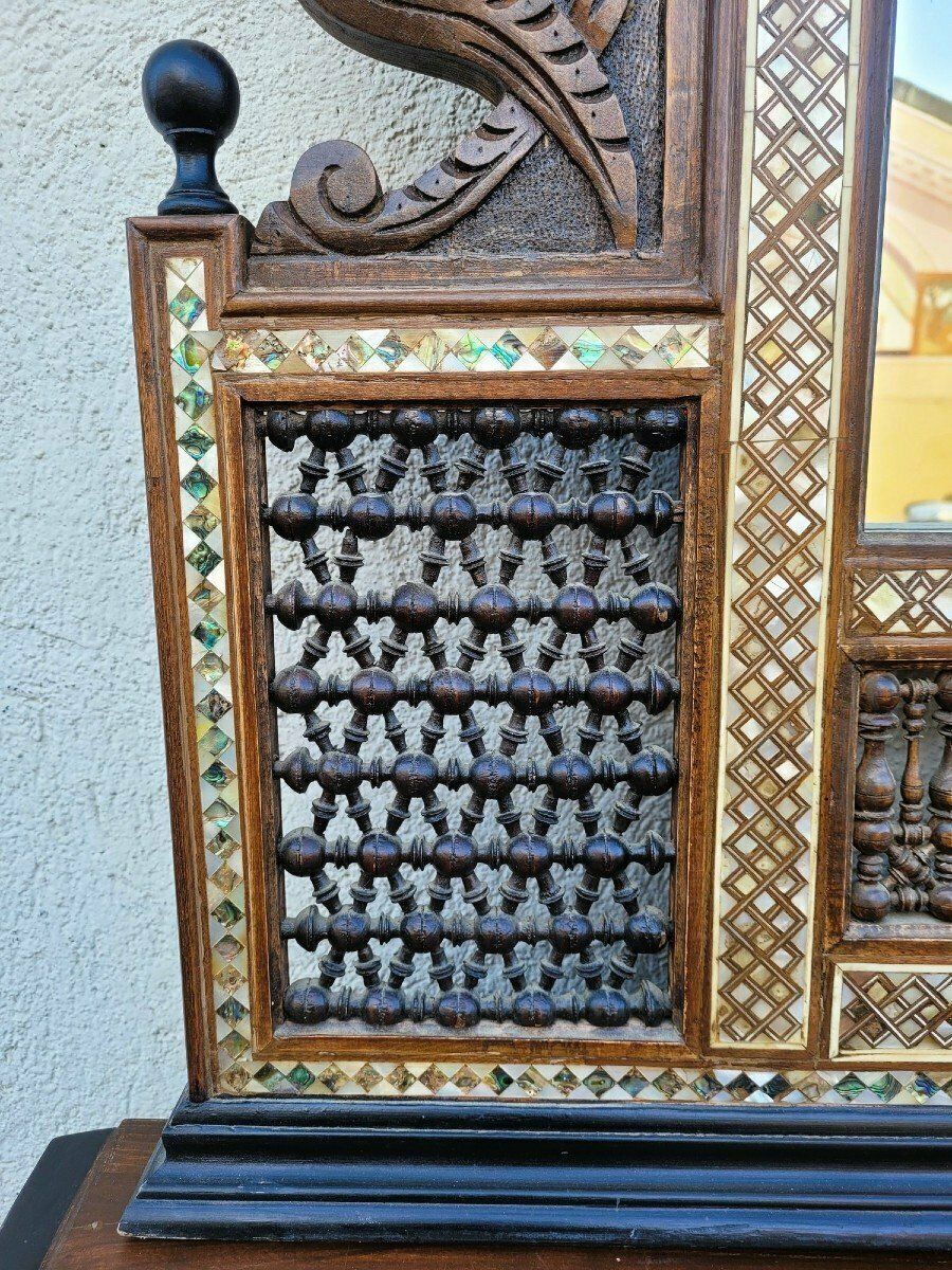 G Parvis, Console + Mirror In Marquetry, 19th Century photo for sale