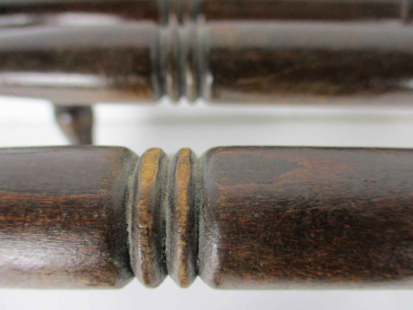 Hand Carved Wood  Wall Shelf Coat Hat Kitchen Rack Bobbin Pieces Edwardian Barn photo vintage