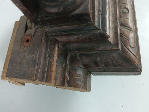 Pair Of Wooden Ornate Reclaimed  Pillars Barley Twist Large  Antique Salvaged Ar photo Home Decor