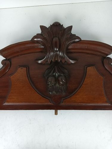 Antique Pediment Over Door Carved Wood Architectural Reclaimed Salvaged Beautifu photo vinterior