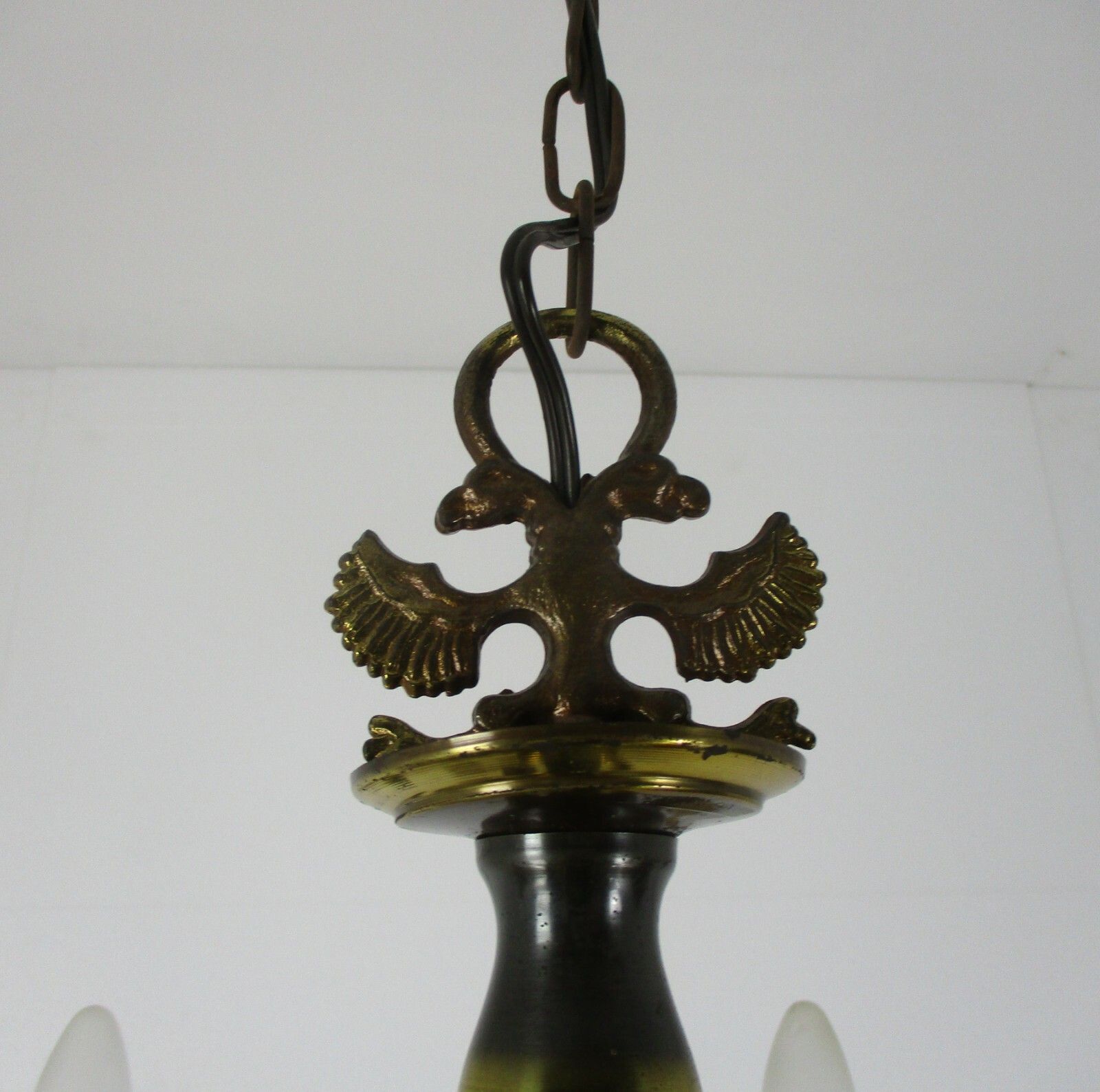 Flemish Dutch Chandelier 6 Arm Lights Brass Eagle Barn Farm Countryhouse Style photo buy