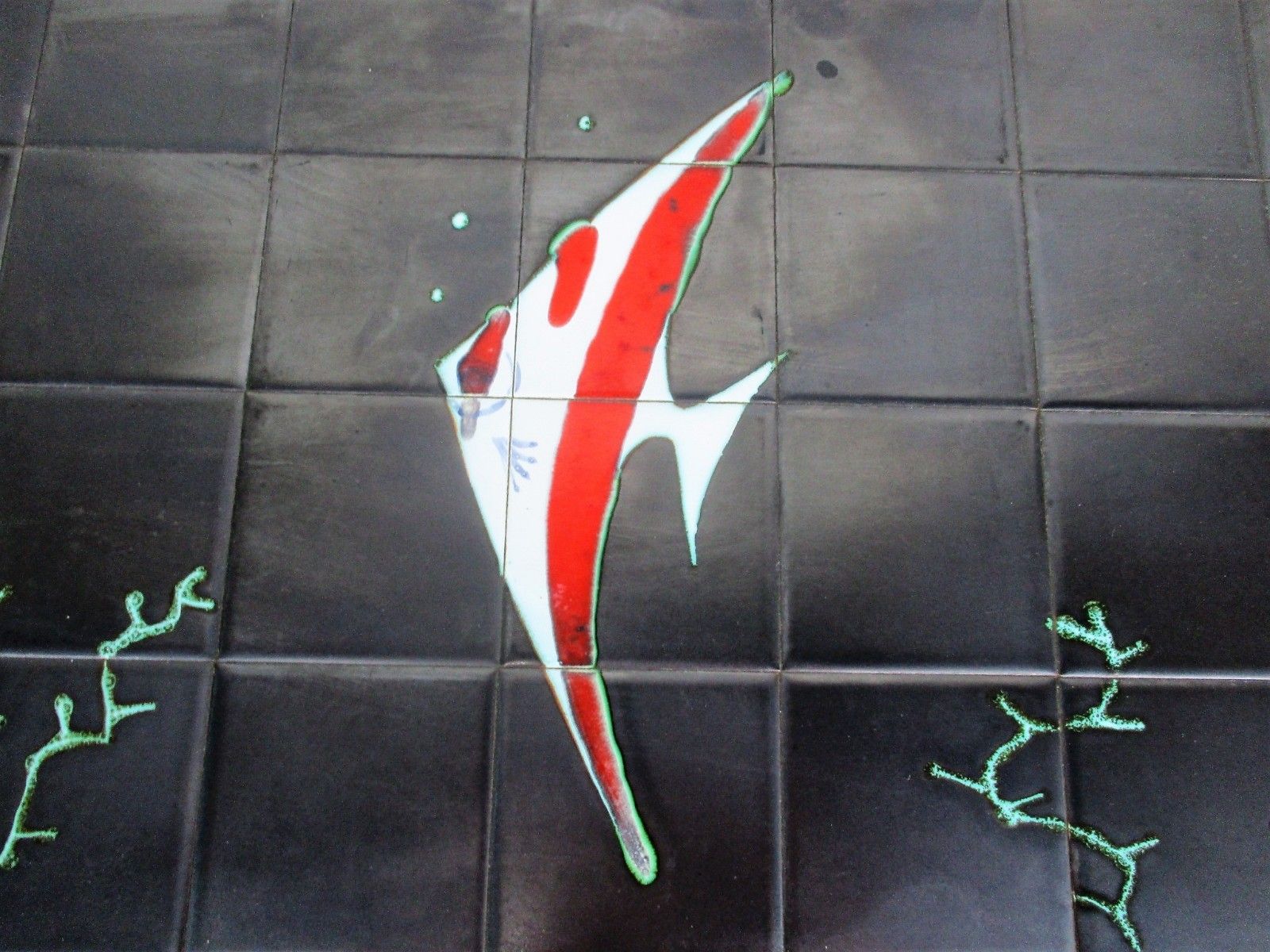 Mid Century Coffee Table Italian Art Design Ceramic Signed By Denisco Street Art photo buy