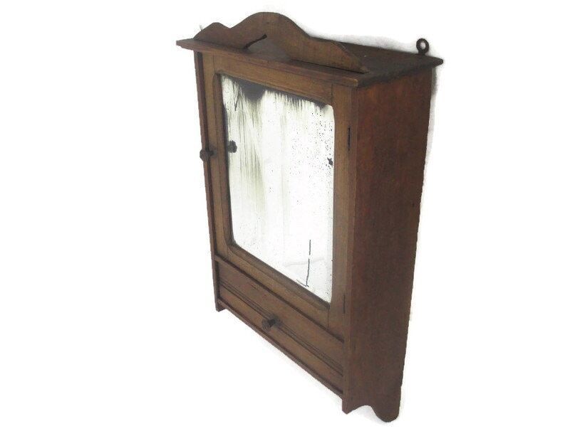 Kitchen Medicine Apothecary Wood Apothecary Bathroom Cabinet  Wall Hanging Count