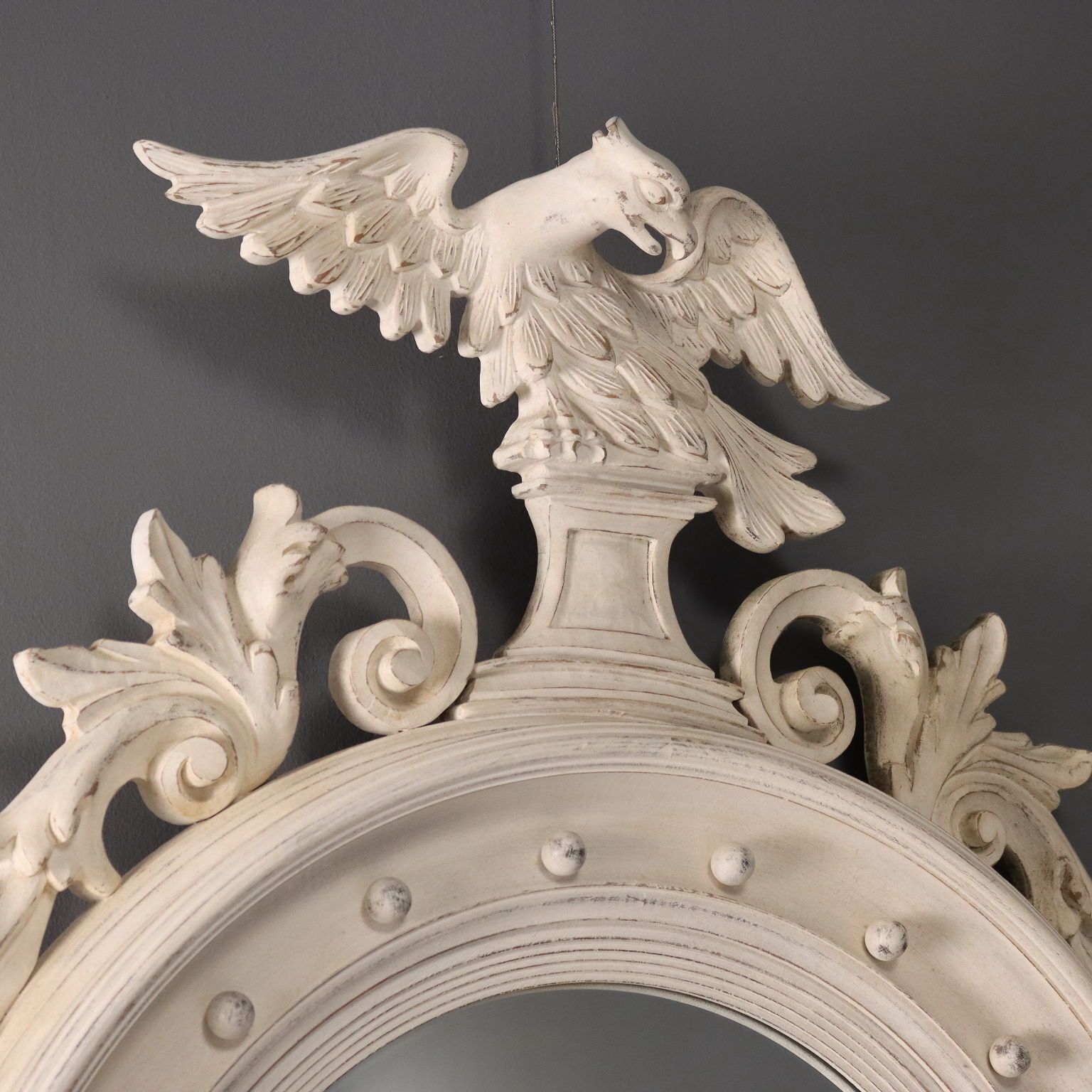 Mirror Regency Style Lacquered Wood Glass XX Century photo for sale