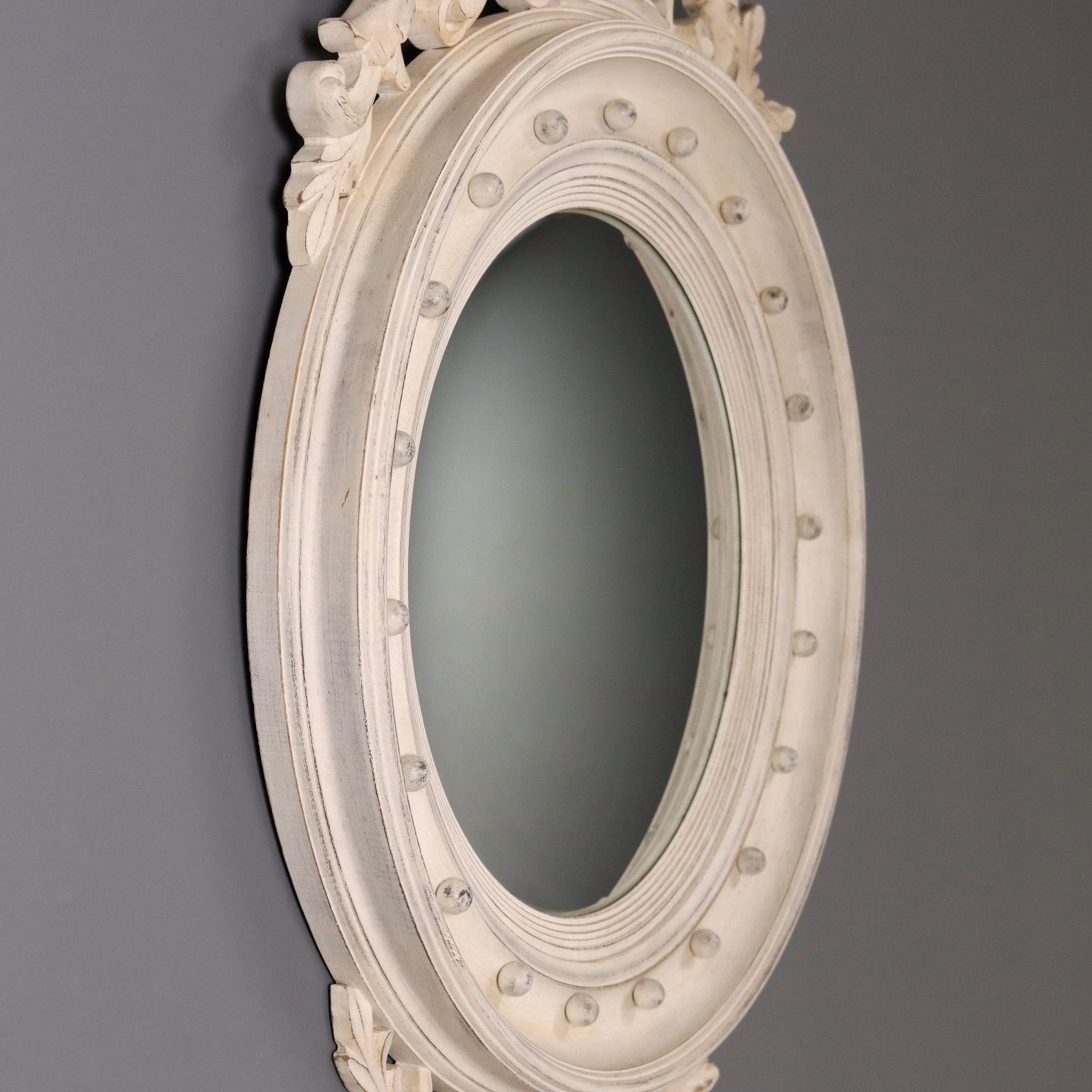 Mirror Regency Style Lacquered Wood Glass XX Century photo vinterior