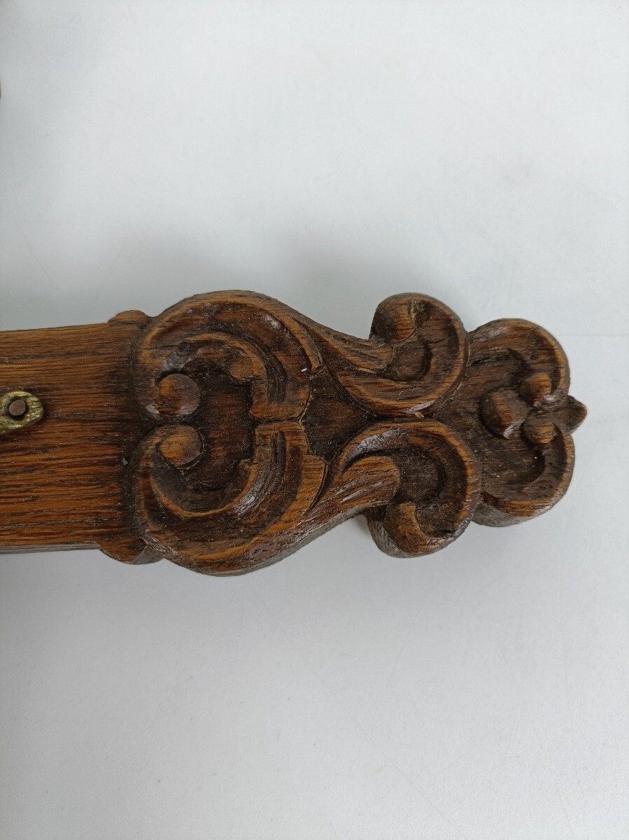 Ornate Hand Carved Wooden Hanging Crucifix Cross Christianity Vintage Jesus Chri photo vintage
