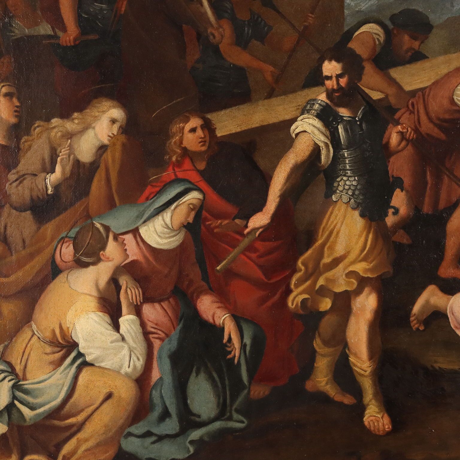 Antique Painting Copy From Pierre Mignard Jesus On The Road To Calvary photo vinterior