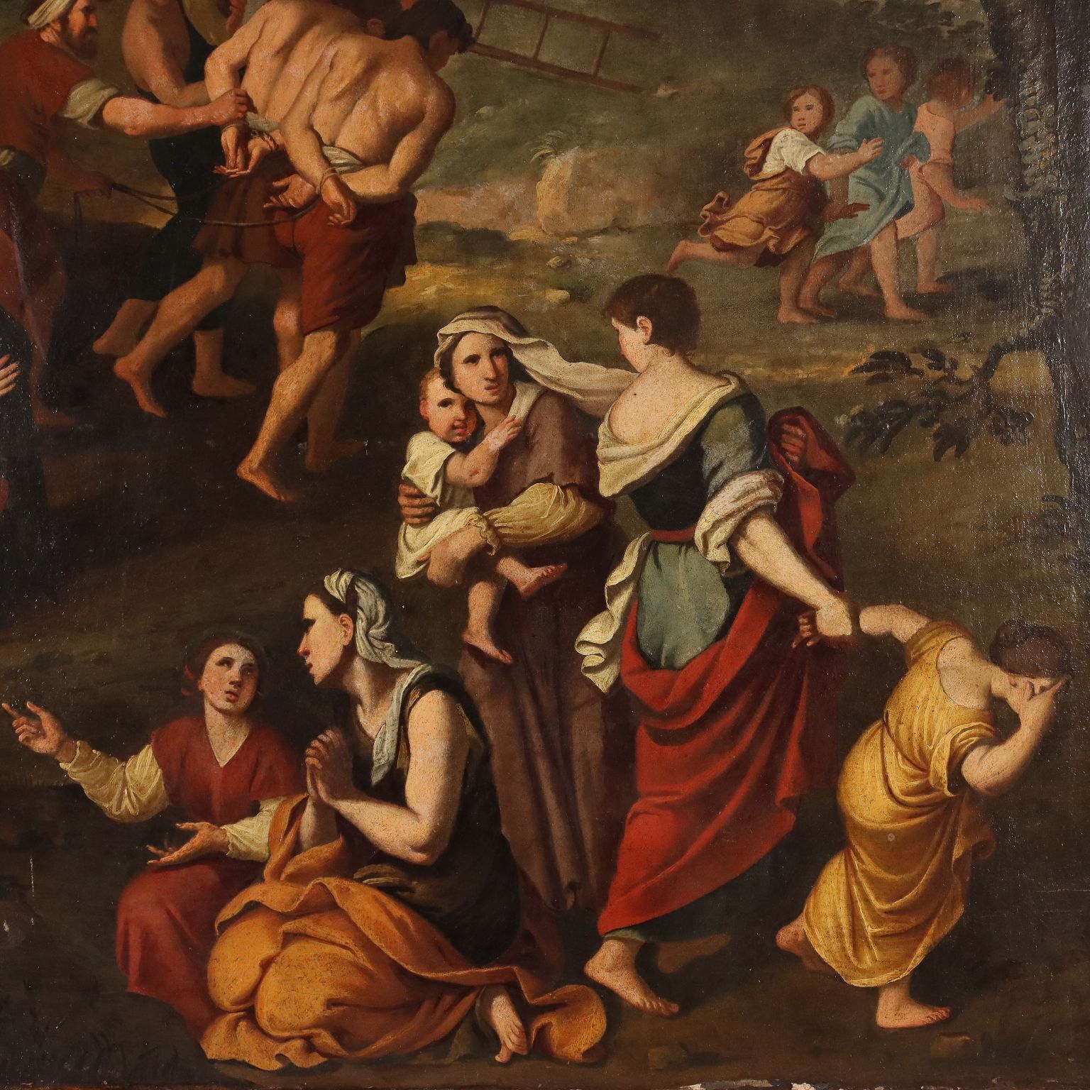 photo furniture Antique Painting Copy From Pierre Mignard Jesus On The Road To Calvary