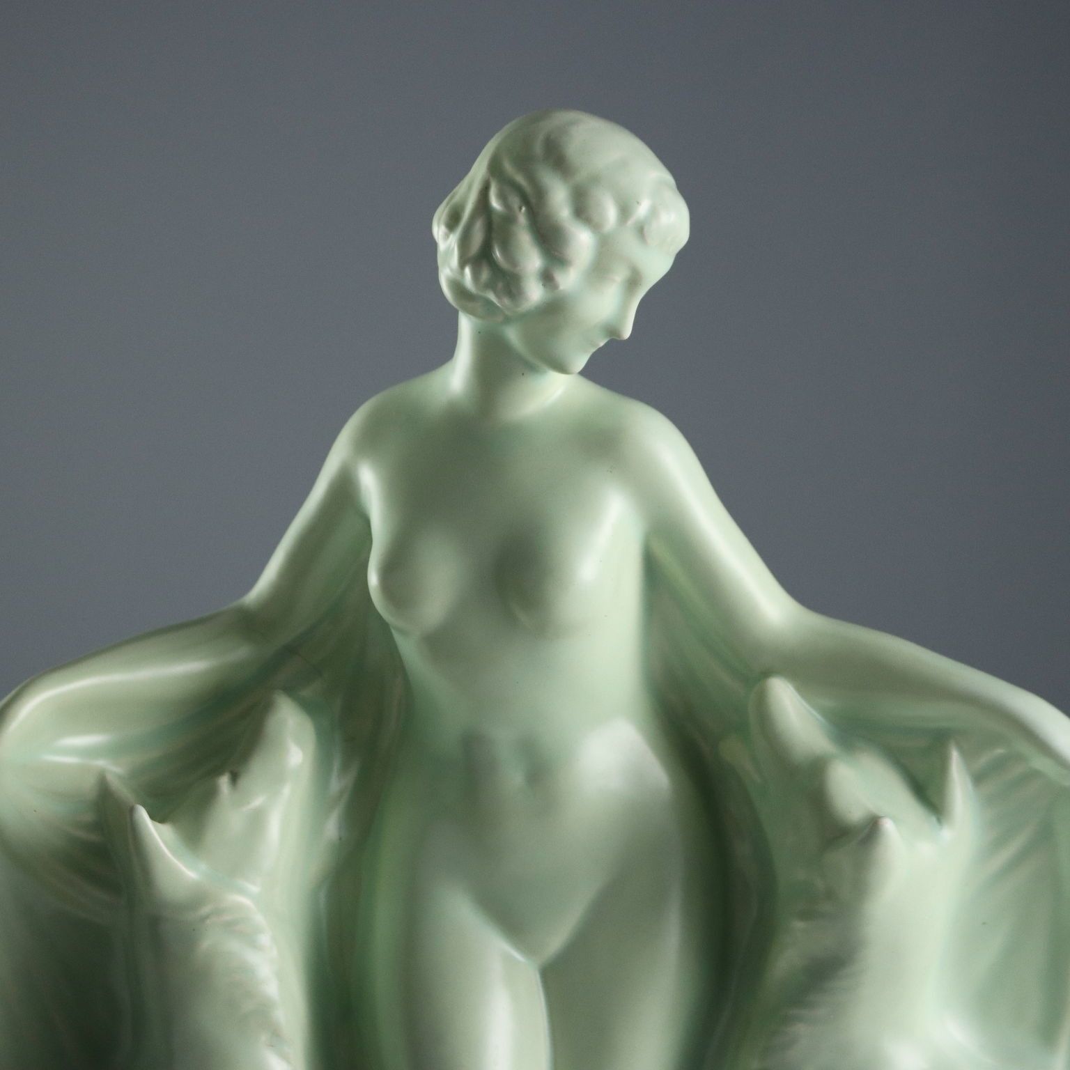 Woman With Dogs Antique Sculpture Louis Fontinelle France XX Century photo for sale