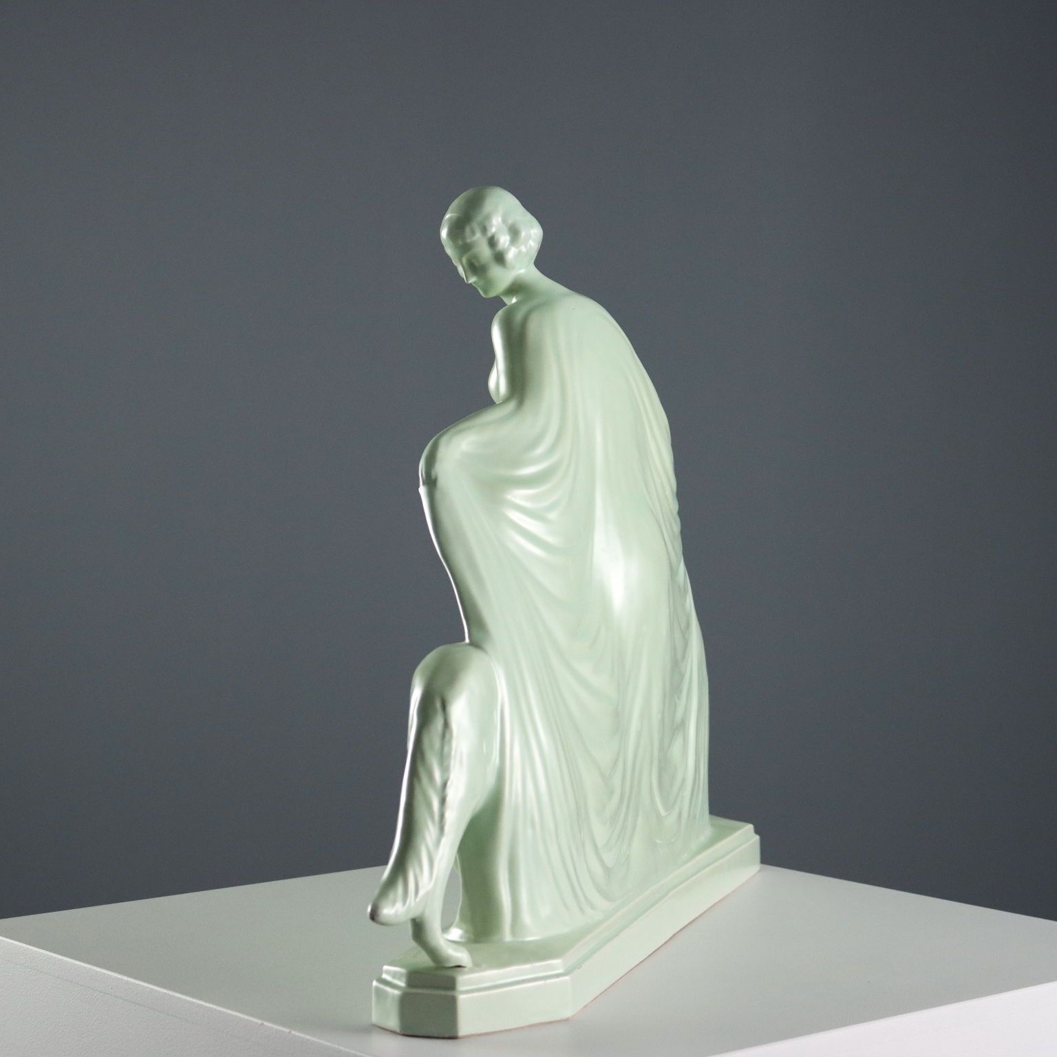 Woman With Dogs Antique Sculpture Louis Fontinelle France XX Century photo buy