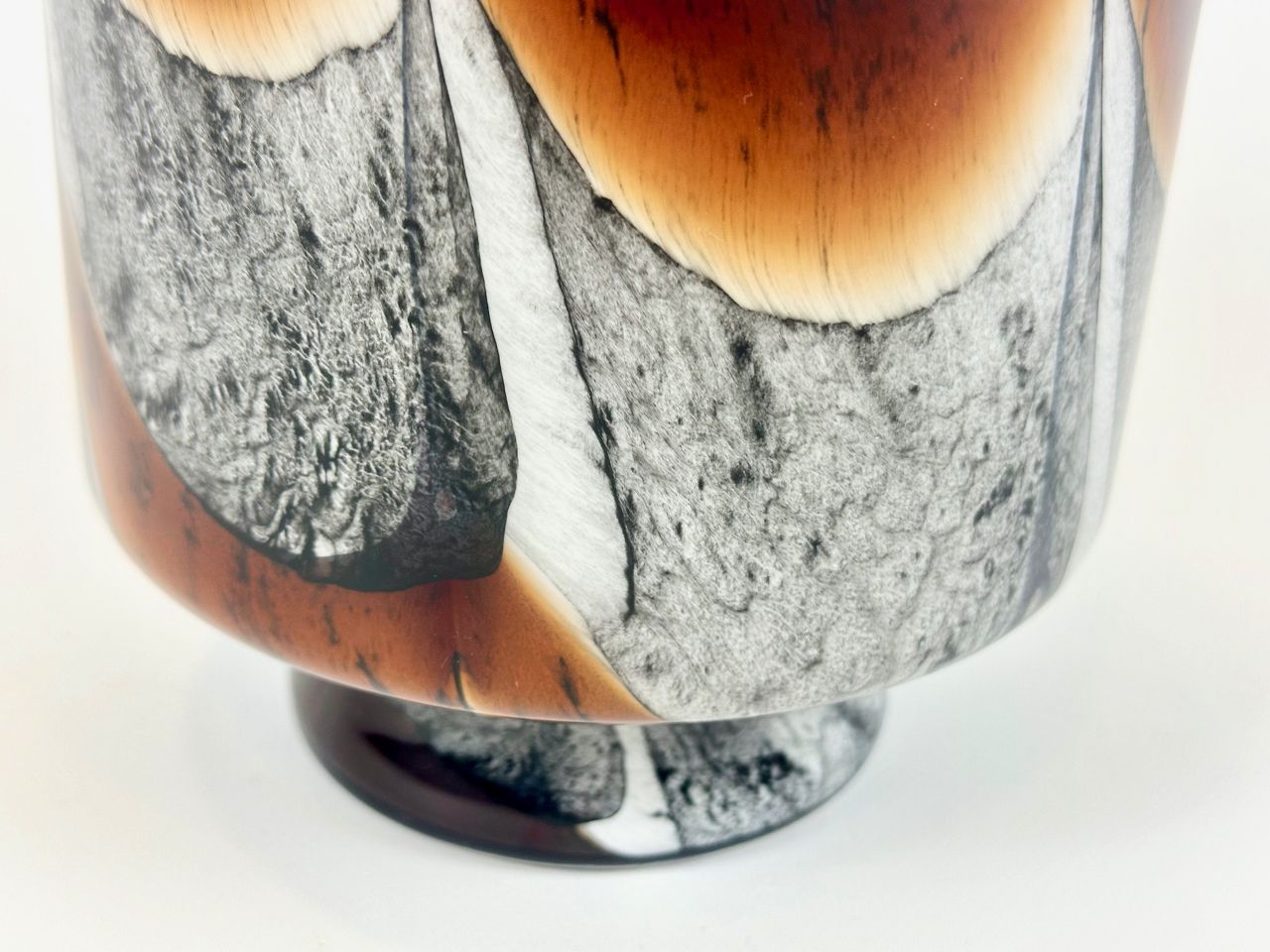 Vintage Murano Opaline Florence Vase By Carlo Moretti, 1970s photo 194.0