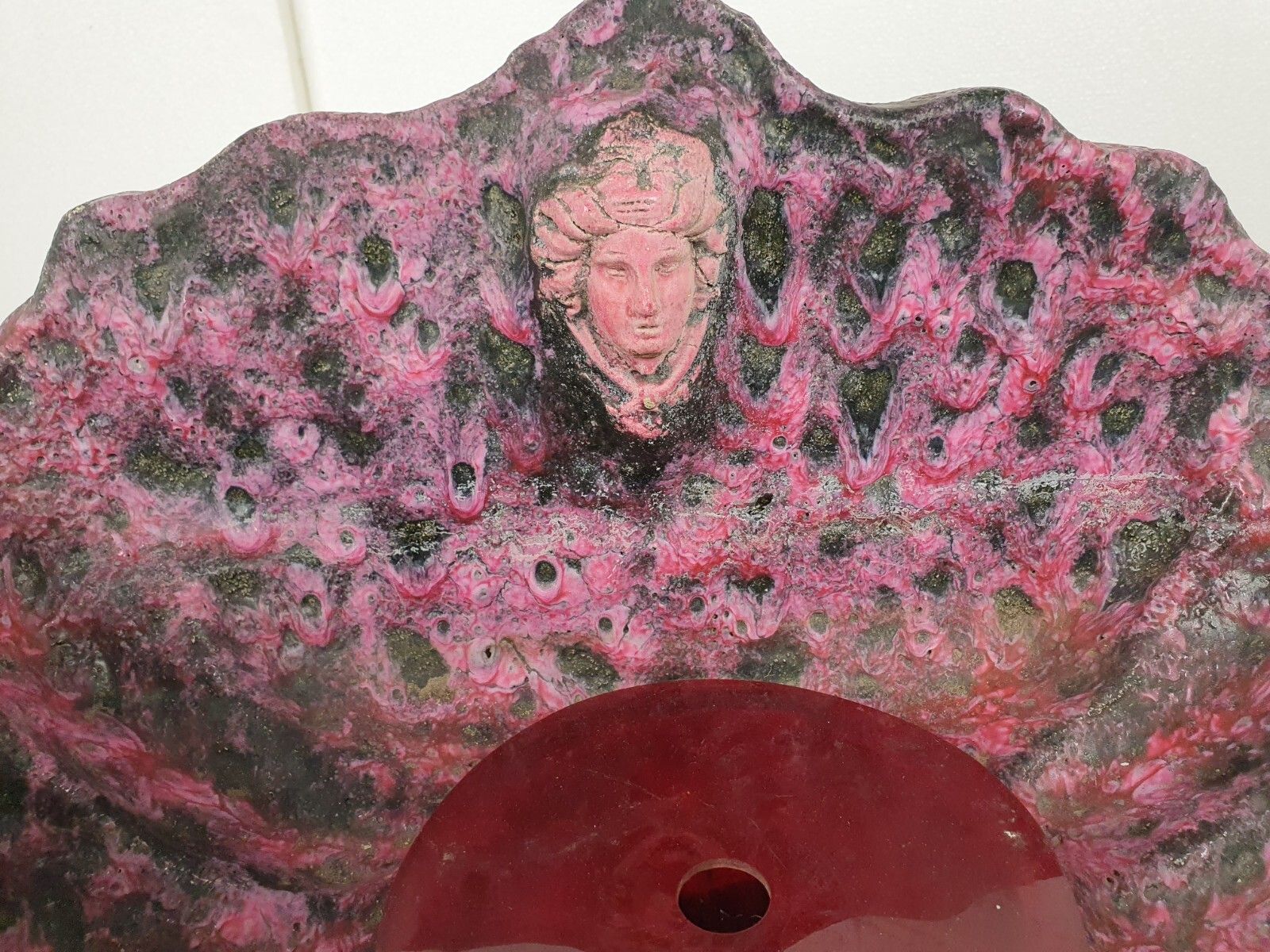 Antique  Medusa Basin Bathroom Furniture  French Majolica Sink Stunning Rare photo 966.0