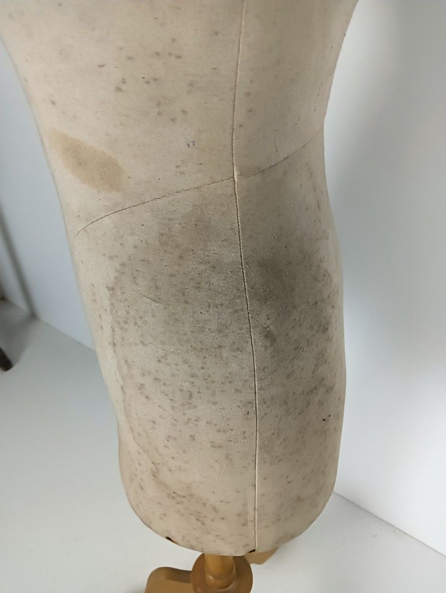 Antique  Mannequin Haute Couture Dress Form Girard Paris Loft Wooden Base photo for sale