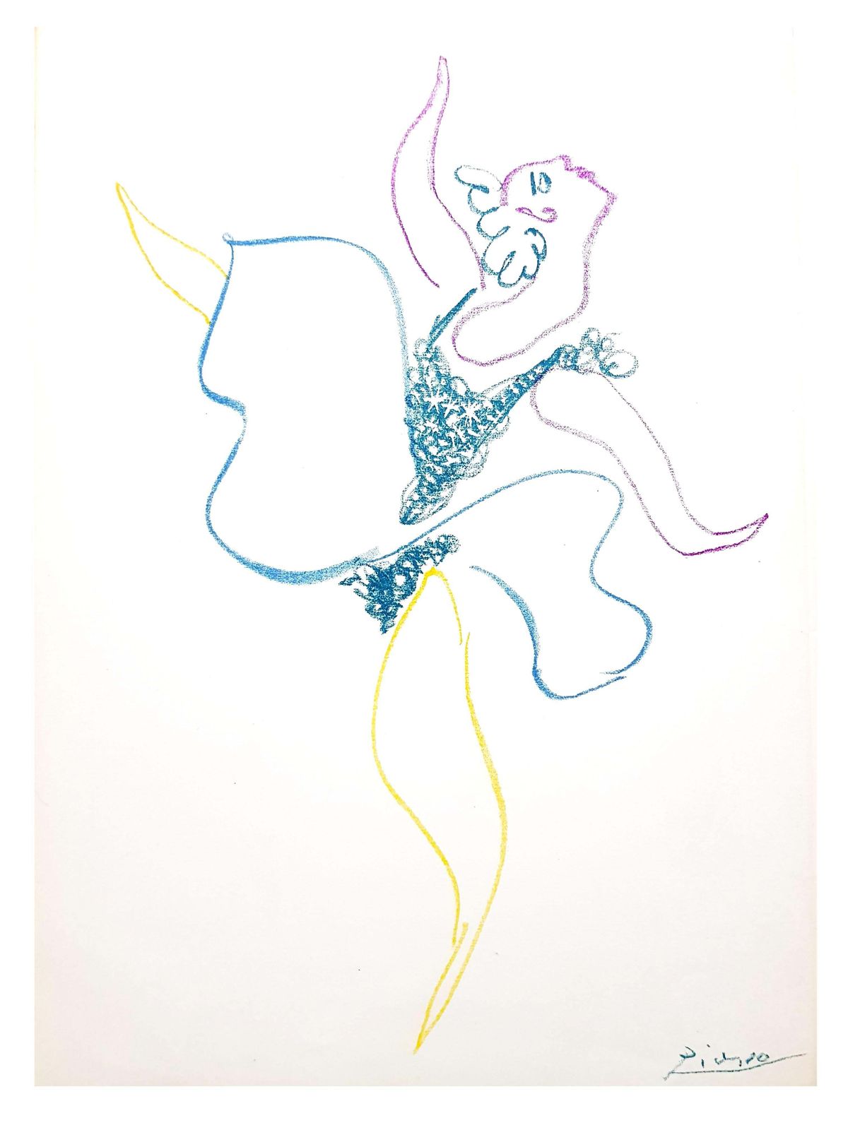 Pablo Picassopablo Picasso   The Ballet Dancer   Lithograph1954 photo for sale