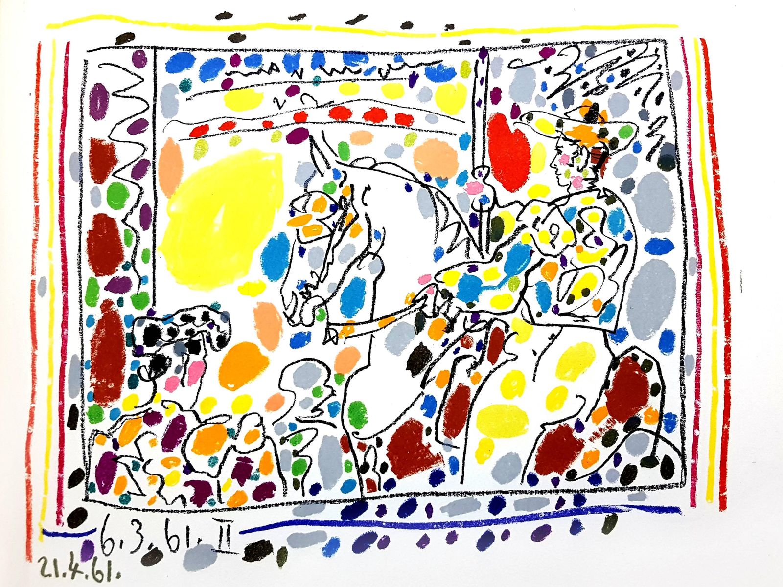 Pablo Picasso“Le Picador II” From The Book Sabartés1961