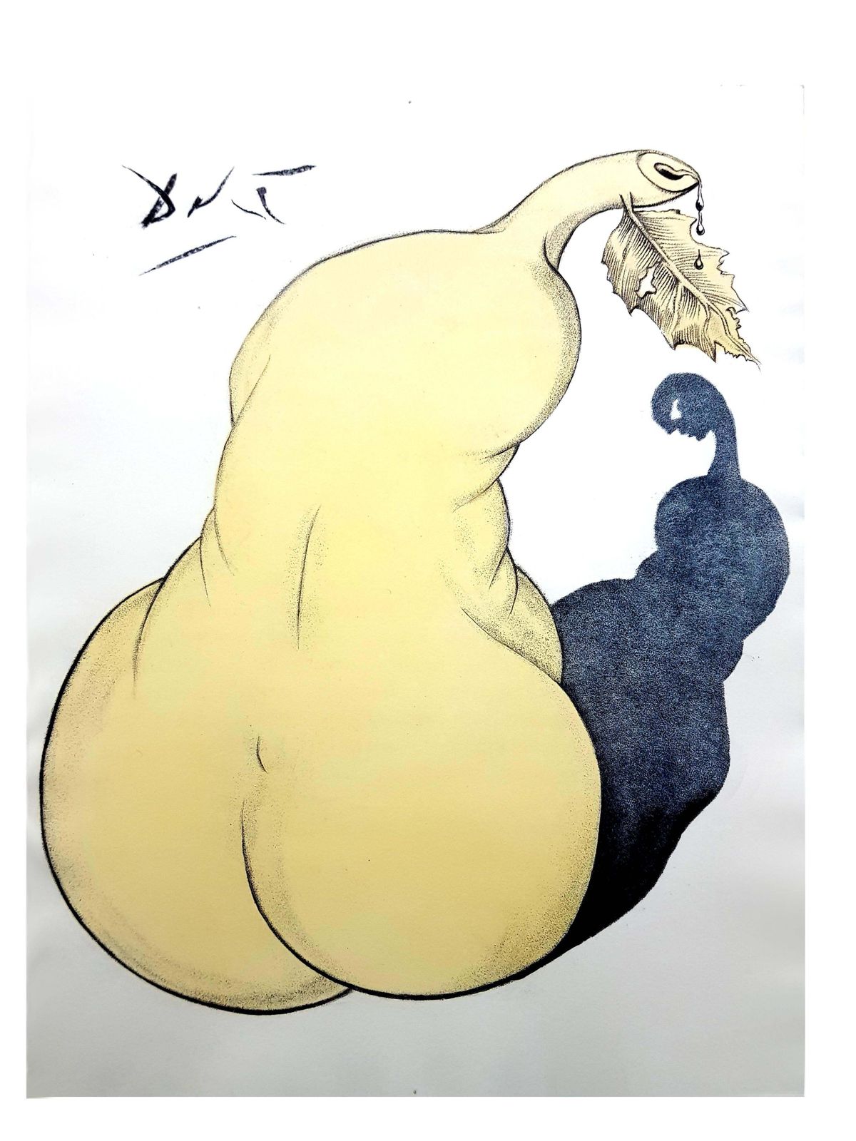 Salvador Dalí­Salvador Dali   Pear And Nude Back1967 photo vinterior