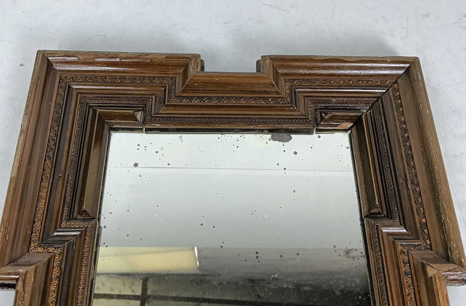 Art Deco Antique Wooden Framed Mirror Hallway Bathroom photo buy