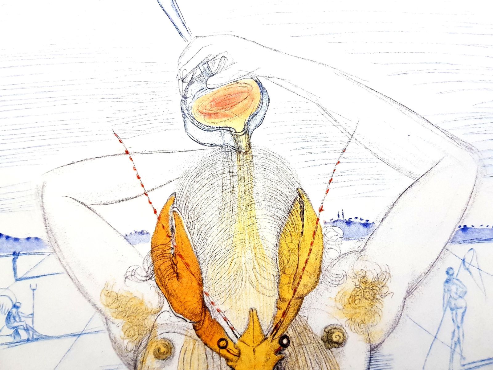 Salvador Dalí­Salvador Dali   Nude And Lobster1967 photo Art