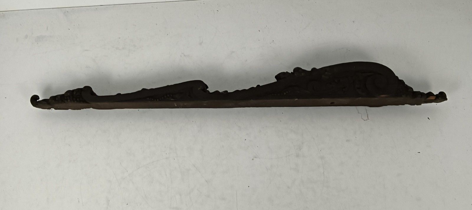 Exceptional  Antique 19thc Ornate Pediment Over Door Reclaimed Carved Wood Archi photo buy