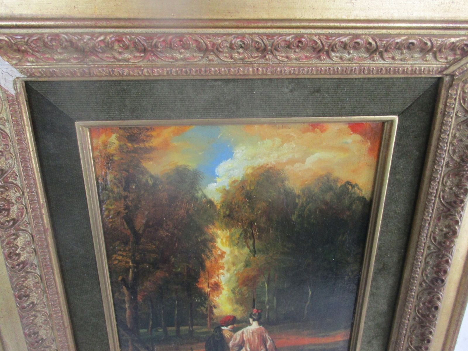 Lovely Painting Gorgeous Ornate Frame From Schleiper & Fils Signed Oil Painting photo 364.0
