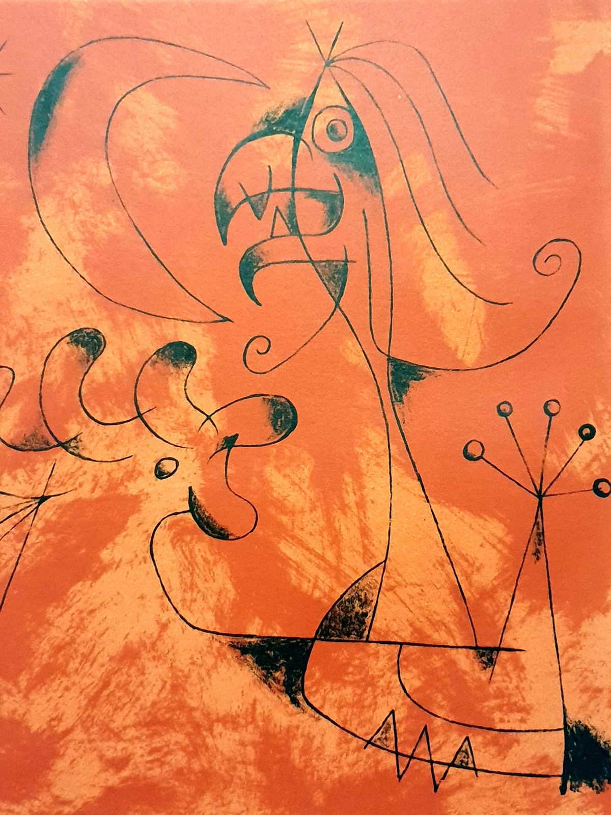 Joan Miróplate VI, From Joan Miro By Jacques Prévert And Georges Ribemont Dessaignes1956 photo Art