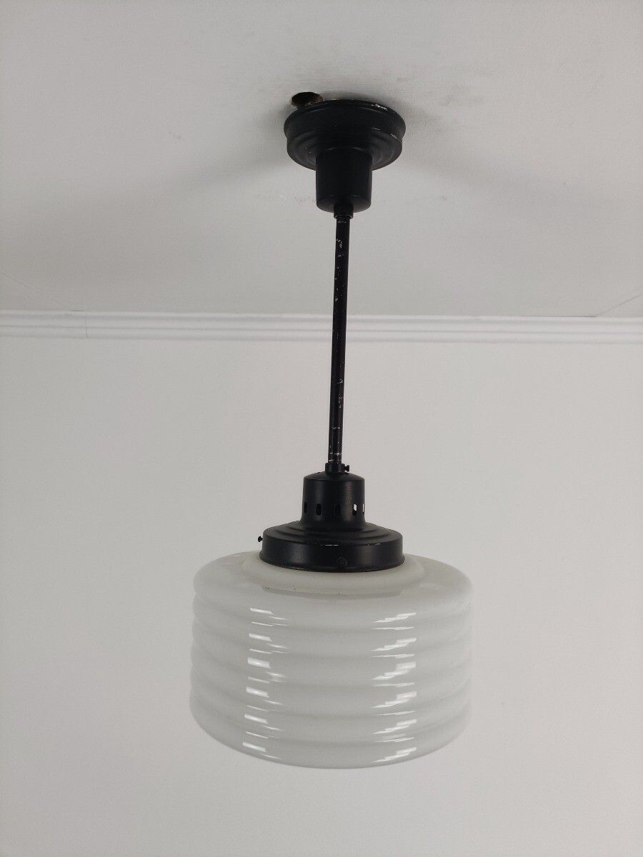 Pendant Lantern Chandelier A Ceiling Light Skyscraper Milk Glass Opaline White A photo furniture
