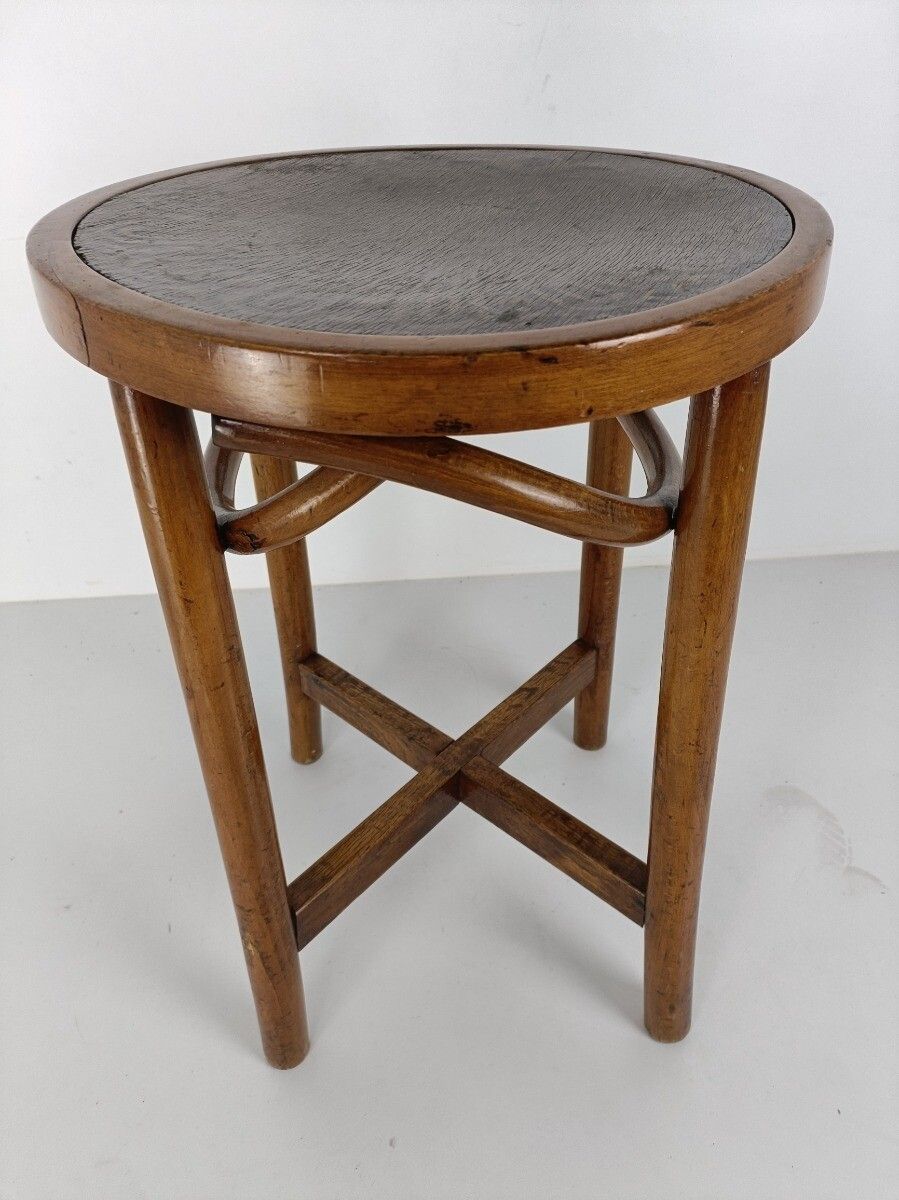 photo furniture Thonet  Stool Crutch Chair Seating Plywood Wood Vintage Rare Find