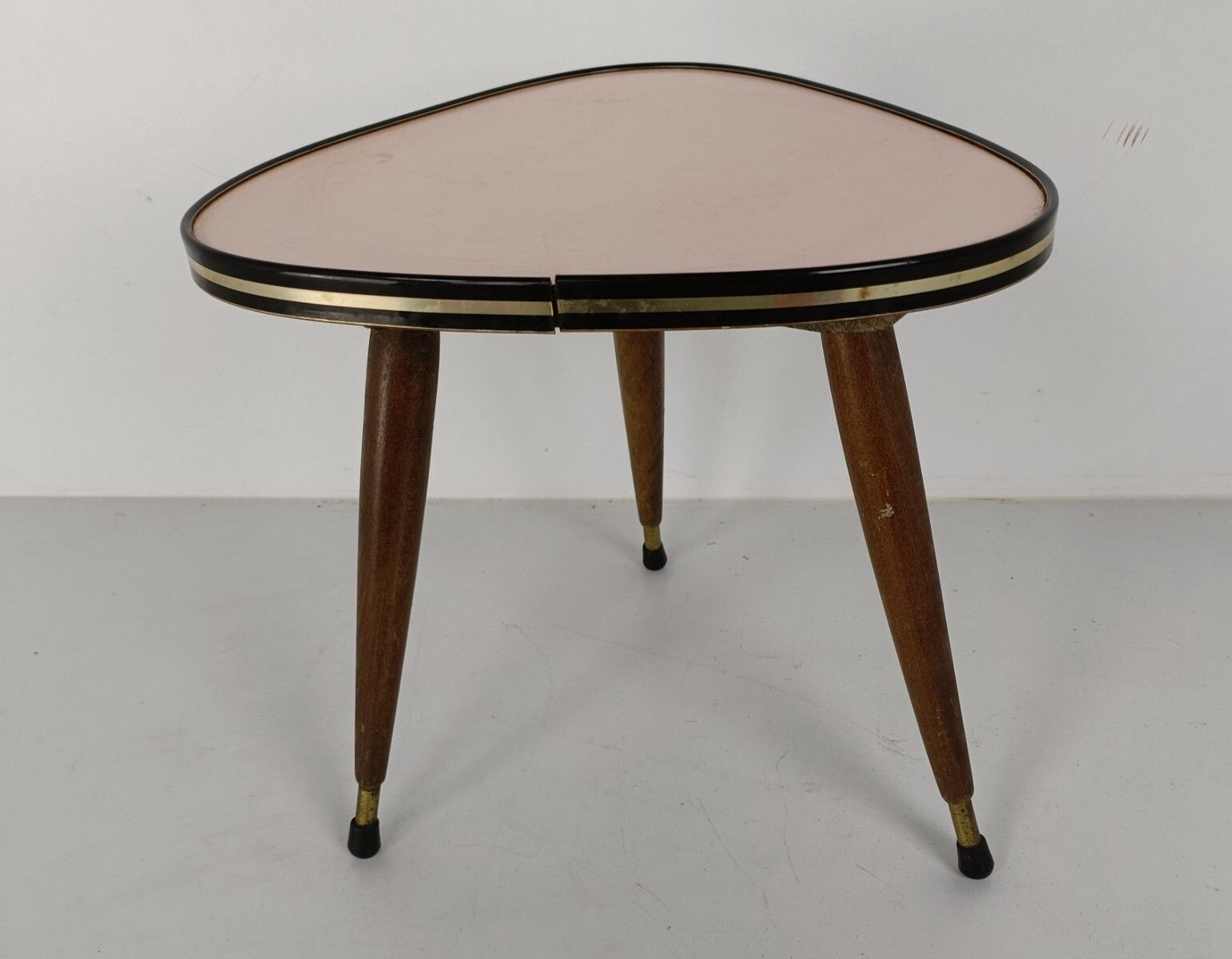 Retro Vintage Tripod Coffee Side Wine Table Mid Century Space Age Rockabilly Pin photo furniture
