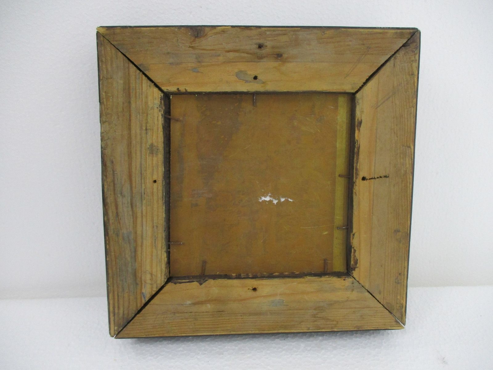 Antique Copper Engraving Breughel Style Framed Wood Resin Small photo vinterior