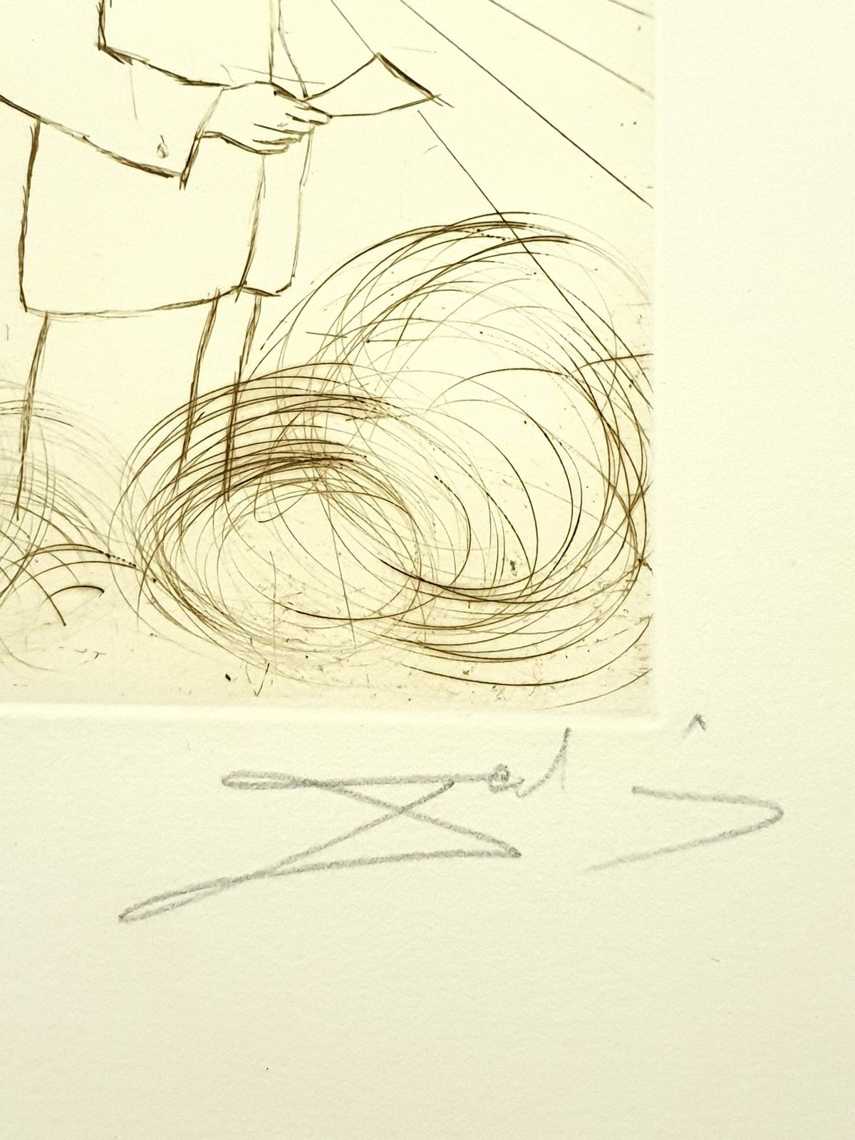 Salvador Dalí­Salvador Dali   Alexander Fleming   Original Handsigned Engraving1970 photo Art