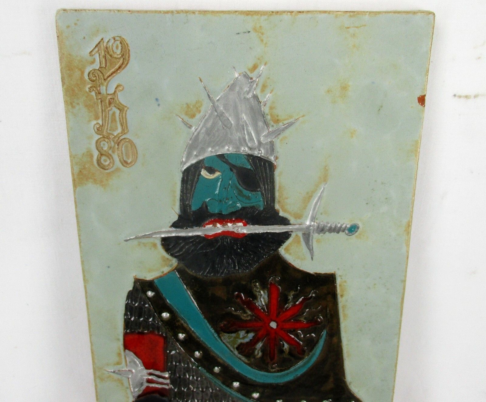 Wall Plaque Glazed Ceramic Tile Giant Arno Brys For Amphora Vandeweghe Funky photo furniture