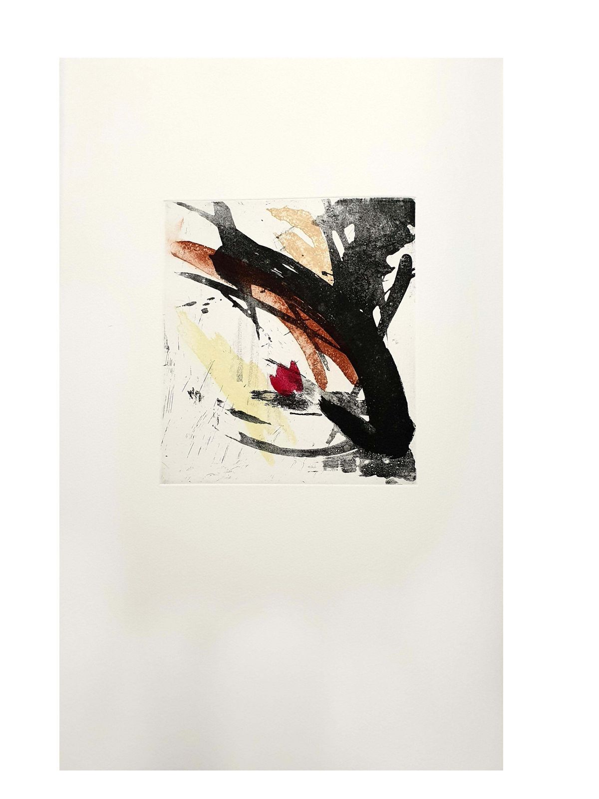 Jean Miottejean Miotte   Abstract Composition   Original Etching1998 photo furniture