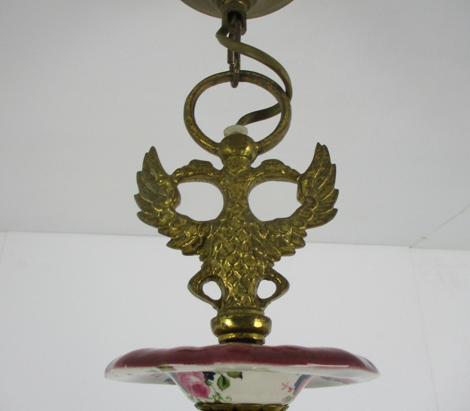 Lighting Large Flemish Dutch  Chandelier 12 !Arms Lights Ceramic Brass Italian Style photo