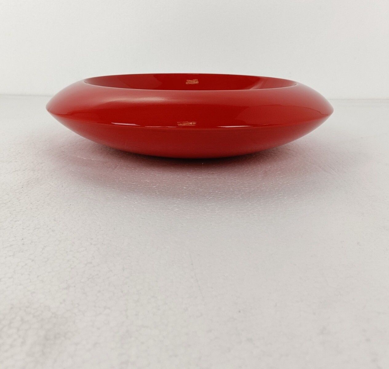 Pino Spagnolo For Sicart Italy, 1960/70's Space Age Dish Bowl Collector Red Ce photo furniture
