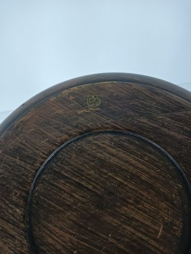 Vintage Barley Twist Twisted Hand Carved Wooden Pedestal Plant Stand Side Table photo 263.0