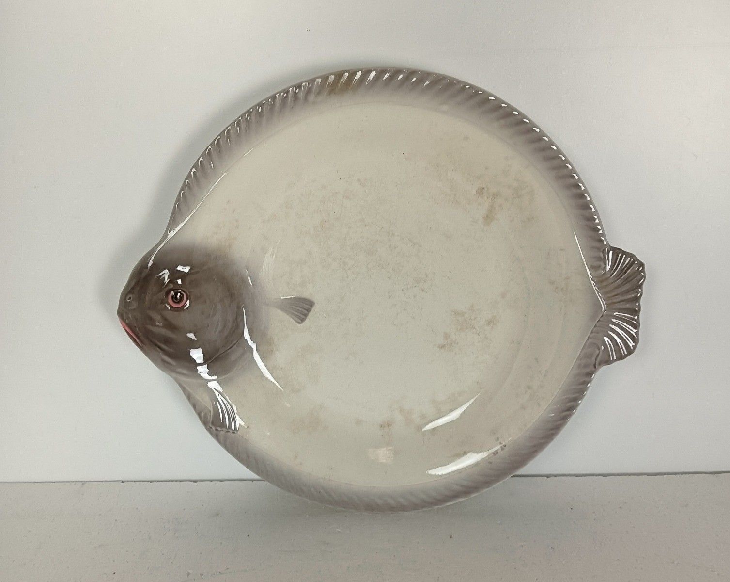 Fish Dish Plate Vintage Waechtersbach West Germany Porcelain Large Very Rare