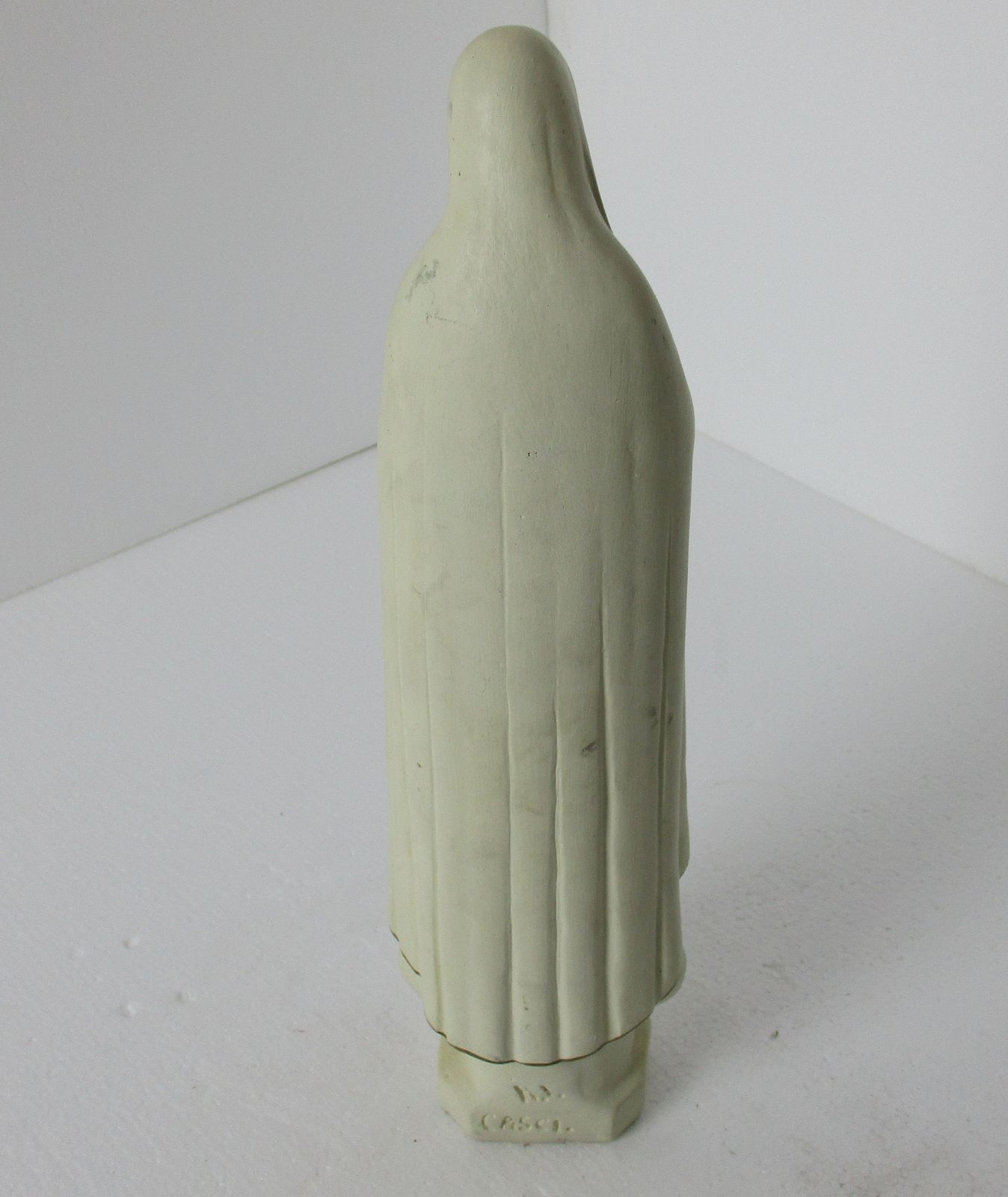 Vintage Our Lady Fatima Statue Plaster Portugal Lovely Htf Collector 14.56" photo buy