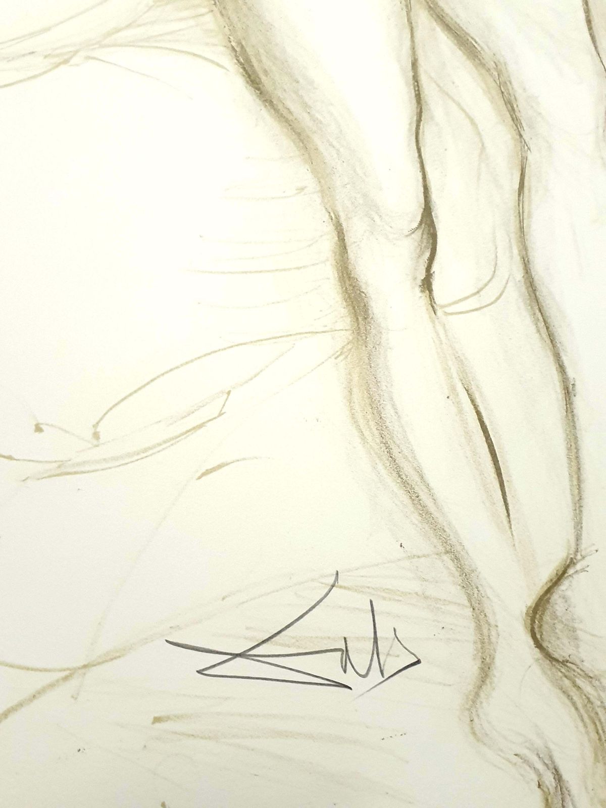 Salvador Dalí­Salvador Dali   Nude With Raised Arms   Lithograph1970 photo 7709.0