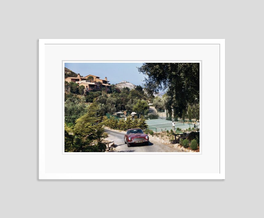 Slim Aarons 'Il Pellicano Tennis' Framed White photo furniture