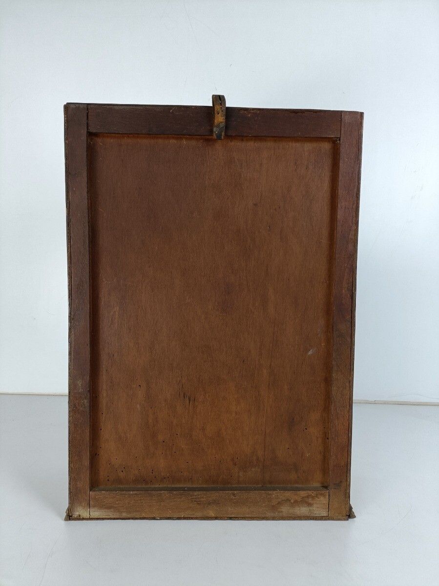 photo for sale Art Deco Antique Medicine Cabinet Apothecary 4 Small Mirror Beveled Glass
