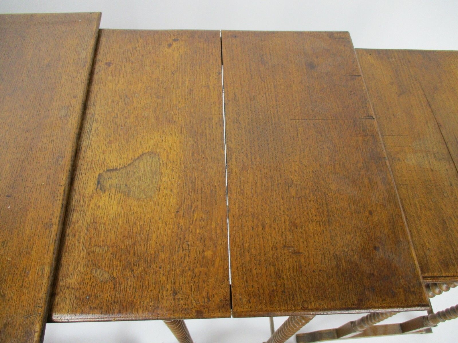 Antique Exceptional Barley Twist Nesting Stacking Side Tables Set Of 5 Edwardian photo vintage